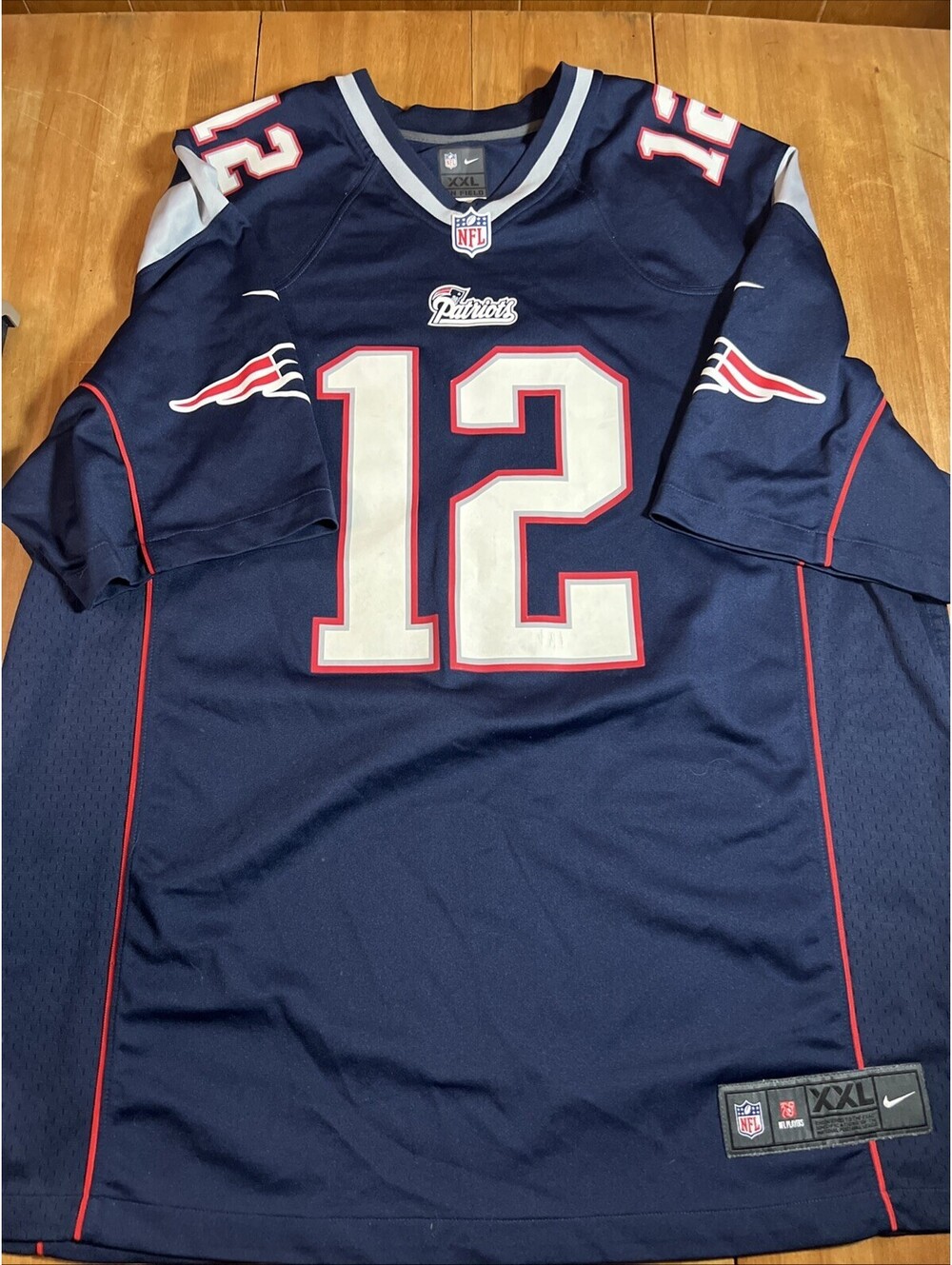 Nike On-Field New England Patriots Tom Brady #12 Men’s XXL NFL Jersey Blue